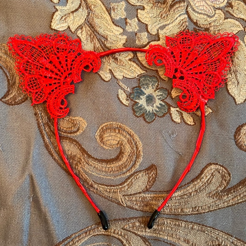 Hot Topic Lace Cat Ear Headband